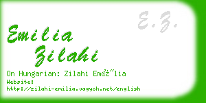 emilia zilahi business card